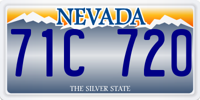 NV license plate 71C720