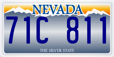NV license plate 71C811