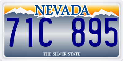 NV license plate 71C895