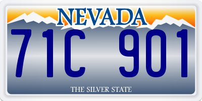NV license plate 71C901