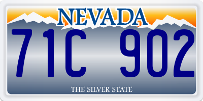 NV license plate 71C902