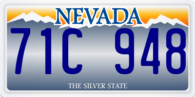 NV license plate 71C948