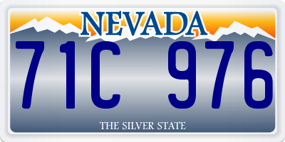 NV license plate 71C976
