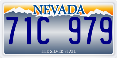 NV license plate 71C979
