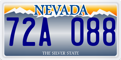 NV license plate 72A088