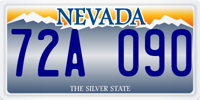NV license plate 72A090