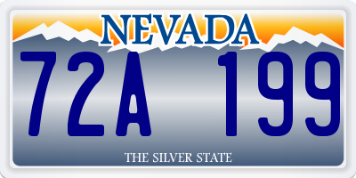 NV license plate 72A199