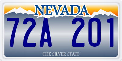 NV license plate 72A201