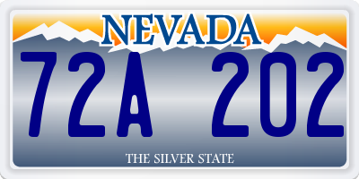 NV license plate 72A202