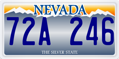 NV license plate 72A246