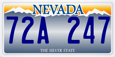 NV license plate 72A247