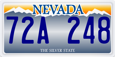 NV license plate 72A248