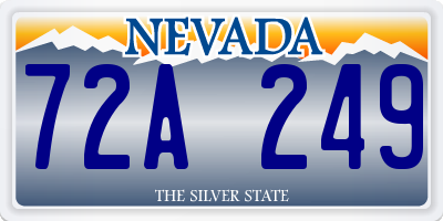 NV license plate 72A249