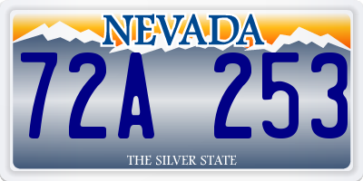 NV license plate 72A253