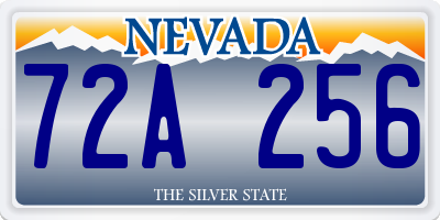 NV license plate 72A256