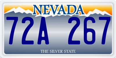 NV license plate 72A267