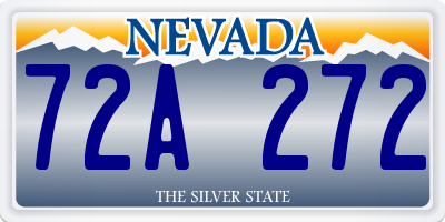 NV license plate 72A272