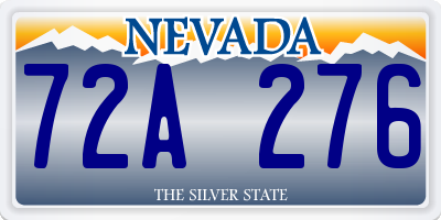 NV license plate 72A276