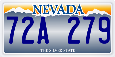 NV license plate 72A279