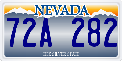 NV license plate 72A282