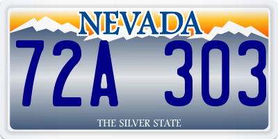 NV license plate 72A303