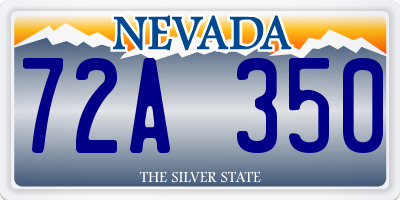 NV license plate 72A350