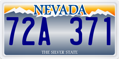 NV license plate 72A371