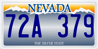 NV license plate 72A379