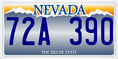 NV license plate 72A390