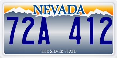 NV license plate 72A412