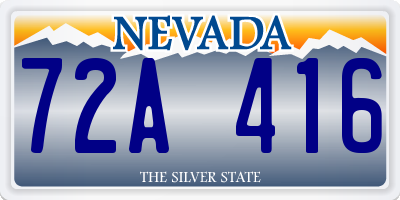 NV license plate 72A416