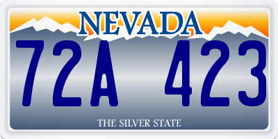 NV license plate 72A423