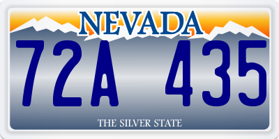 NV license plate 72A435