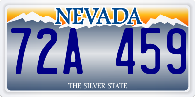 NV license plate 72A459