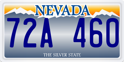 NV license plate 72A460