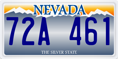 NV license plate 72A461