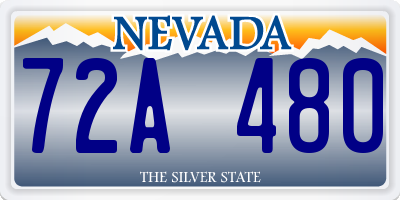 NV license plate 72A480