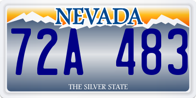 NV license plate 72A483