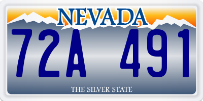 NV license plate 72A491