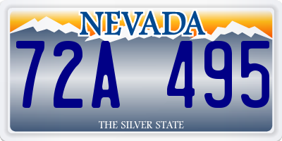 NV license plate 72A495