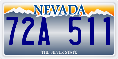 NV license plate 72A511