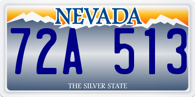 NV license plate 72A513