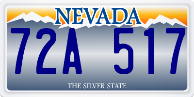 NV license plate 72A517