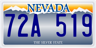 NV license plate 72A519