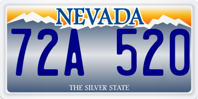 NV license plate 72A520