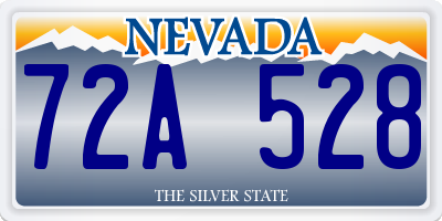 NV license plate 72A528