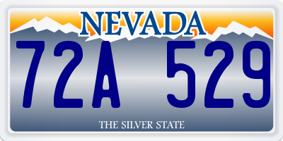 NV license plate 72A529