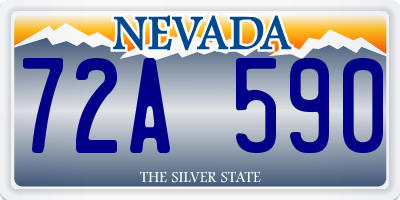 NV license plate 72A590