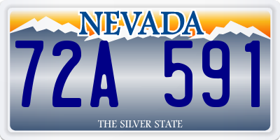 NV license plate 72A591