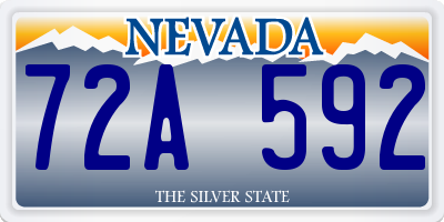 NV license plate 72A592